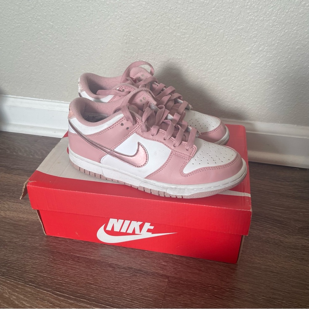 Nike Pink and White Athletic Shoes